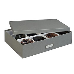 Avis Bigso 634154141 7330061634412 Jacob Boîte de rangement avec 12 compartiments Gris 31 x 43 x 10,5 cm