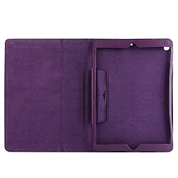 Acheter Wewoo Coque Violet pour iPad Pro 10,5 pouces Litchi Texture double rabat horizontal en cuir avec support