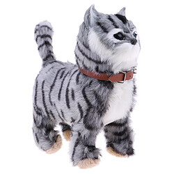 Peluche électronique chat jouets en peluche jouets chat meow jouets enfants jouet gris