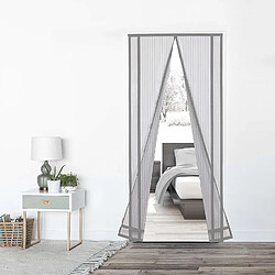 Acheter Sekey 220x130 cm Rideau magnétique anti-insectes idéal pour porte de balcon, porte de cave, porte de terrasse (découpable en hauteur et largeur), Montage facile à coller, Gris