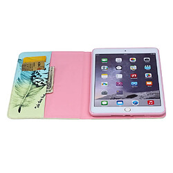 Acheter Etui en PU impression motif plume protection pour votre Apple iPad mini 1 2 3