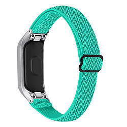 Bracelet en nylon élastique réglable tressée menthe verte pour votre Samsung Galaxy Fit-e R375