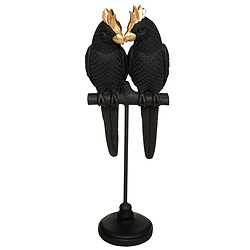 Atmosphera, Createur D'Interieur Couple Oiseau Suite H35 Noir - ATMOSPHERA