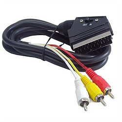 Câble 3 x RCA vers Euroconnecteur GEMBIRD CCV-519-001 Noir