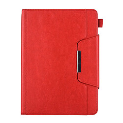 Wewoo Housse Étui Coque Pour iPad 10.2 pouces Business Style Horizontal Flip Leather Case avec titulaire et fente carte et cadre photo et portefeuille Rouge