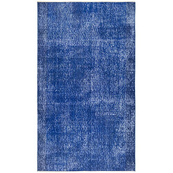 Vidal Tapis de laine 175x99 Bleu Ultra Vintage