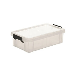 Avis IRIS OHYAMA Lot de 4 boites de rangement Multi Box MBX-4 - Plastique - 4 L - 36,5 x 21,4 x 10,5 cm - Transparent et Noir