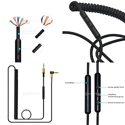 Câble extension audio de remplacement pour casque