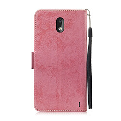 Avis Wewoo Housse Coque Pour Nokia 2.2 Retro en cuir PU avec rabat horizontal et porte-cartes rose