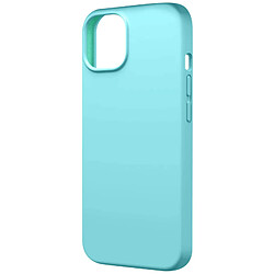 Avizar Coque pour iPhone 15 Silicone Premium Semi rigide Finition Mate Douce Turquoise