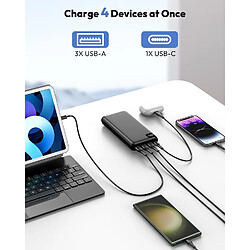 Avis SANAG Batterie Externe 27000Mah Power Bank 22,5W Pd4.0 Qc3.0 Charge Rapide Chargeur Portable Usb C Batterie Portable Avec 4 Usb Sortie & Affichage Led Pour Smartphone Tablette