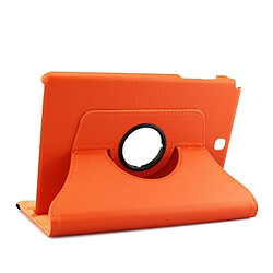 Wewoo Housse Étui Orange pour Samsung Galaxy Tab A 9.7 / P550 Litchi Texture 360 degrés de rotation en cuir de protection avec support pas cher