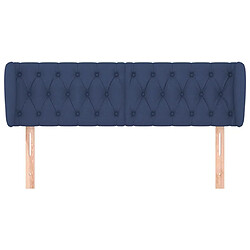 Avis Maison Chic Tête de lit scandinave avec oreilles,meuble de chambre Bleu 163x23x78/88 cm Tissu -MN13825