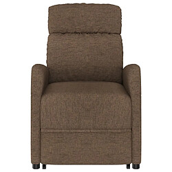 Avis vidaXL Fauteuil Marron Tissu