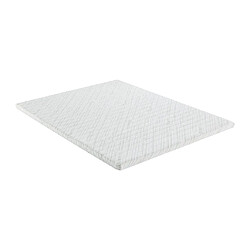 Vente-Unique Surmatelas 160 x 200 cm mémoire de forme coutil bambou ép.5cm - LUFFY de NATUREA