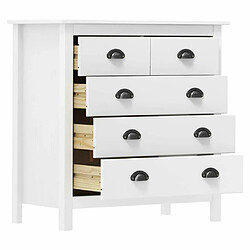 Avis Maison Chic Commode Buffet - Meuble de rangement Hill Blanc 79x40x80 cm Bois de pin solide -GKD31709