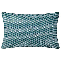 Atmosphera, Createur D'Interieur Coussin rectangulaire en coton à motif Otto - 30 x 50 - Bleu Canard