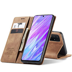 Avis Caseme Etui en PU entreprise auto-absorbée marron clair pour votre Samsung Galaxy S20 Ultra/S11 Plus