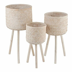 Paris Prix Lot de 3 Cache-Pots Design Cuye 76cm Naturel