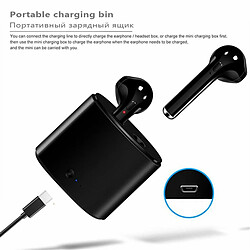 Oreillette Bluetooth Sans Fil I7S Tws Avec Compartiment De Charge Affichage De La Capacité D'Alimentation Écouteurs Blanc pas cher