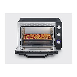 Acheter SEVERIN TO 2073 Four posable XXL a Chaleur Tournante 60 L avec pierre a pizza et tournebroche, 2 200 W, Minuteur 120 min, Noir/I