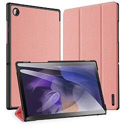 Etui en PU + TPU DUX DUCIS antichoc, fonction d'éveil/veille automatique rose pour votre Samsung Tab A8 2021