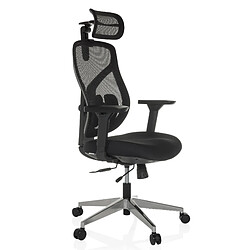 Avis Chaise de bureau / fauteuil de direction CASSILIS B assise tissu / dossier résille noir hjh OFFICE