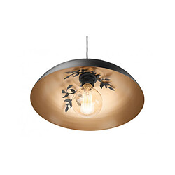 Lumière Suspension Dome Acier Doré 1 ampoule 106cm