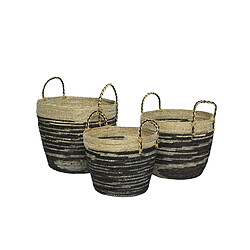 Kaemingk Lot de 3 paniers en jute - Nos Envies Déco