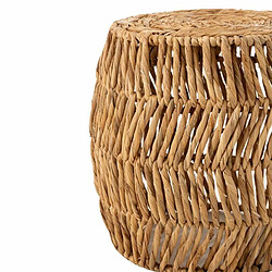 Mes Tabouret rond 43x41 cm en jacinthe d'eau naturelle