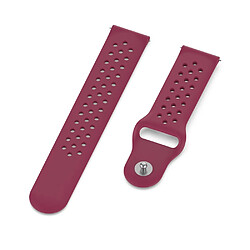 Acheter Bracelet en silicone Trous respirants de 22 mm rouge vin pour votre POLAR Vantage M