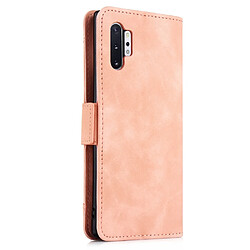 Avis Wewoo Housse Coque Étui en cuir de style portefeuille skin veau pour Samsung Galaxy Note10 + / Note10 + 5Gavec fente carte séparée rose