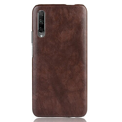 Wewoo Coque PC + PU antichoc Litchi Texture pour Huawei Honor 9X / 9X Pro marron