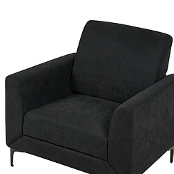 Beliani Fauteuil FENES Tissu Noir pas cher