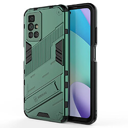 Coque en TPU antichoc, avec béquille vert pour votre Xiaomi Redmi 10 Prime/Redmi 10