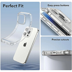 Htdmobiles Coque pour Apple iPhone 15 Pro Max - housse etui silicone gel fine + film ecran - TRANSPARENT TPU