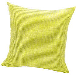 Avis Taie D'oreiller Douce Housse De Coussin De Taille De Canapé Carré Vert 50 X 50 Cm