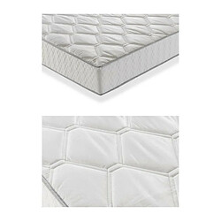 Acheter DEKO DREAM Ensemble matelas ressorts + sommier tapissier 90 x 190 - Epaisseur 23 cm - Confort équilibré - Galon gris