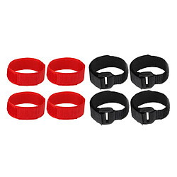 8x No Crow Collar For Roosters No Crowing Noise Free Belt Neckband Noir & Rouge