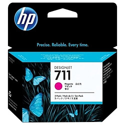 HP 711 Pack 3 Cartouches Magenta CZ135A