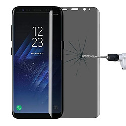 Wewoo Verre trempé pour Samsung Galaxy S8 + / G9550 0.3mm 9 H Surface Dureté 3D Incurvé Intimité Anti-reflets Plein écran En Protecteur D'écran