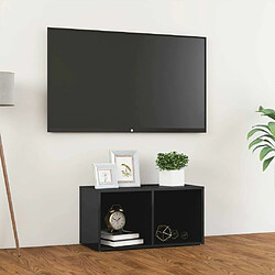 Maison Chic Meuble TV scandinave - Banc TV pour salon Gris brillant 72x35x36,5 cm Aggloméré -MN99643