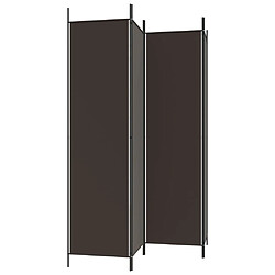 Acheter vidaXL Cloison de séparation 4 panneaux Marron 200x200 cm Tissu