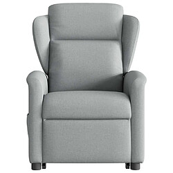 Acheter vidaXL Fauteuil inclinable Gris clair Tissu