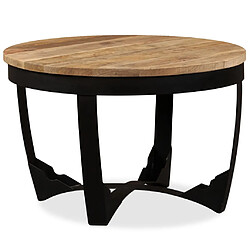 vidaXL Table basse bois de manguier brut 60x40 cm