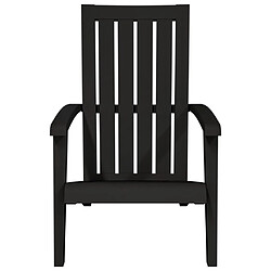 Avis vidaXL Chaises de jardin Adirondack lot de 2 noir polypropylène