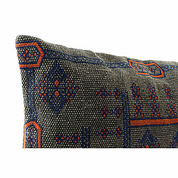 Avis Coussin DKD Home Decor Bleu Orange Polyester Coton Aluminium Arabe Géométrique (50 x 10 x 35 cm) (2 Unités)