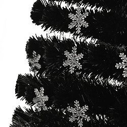 Acheter vidaXL Sapin de Noël et flocons de neige LED Noir 180 cm Fibre optique