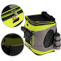 Avis Dibea Sac Transport pour Chien Pet Sac à Dos Cage Transport pour Animaux Gris/Vert