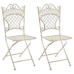 Non Lot de 2 chaises de jardin Adelar